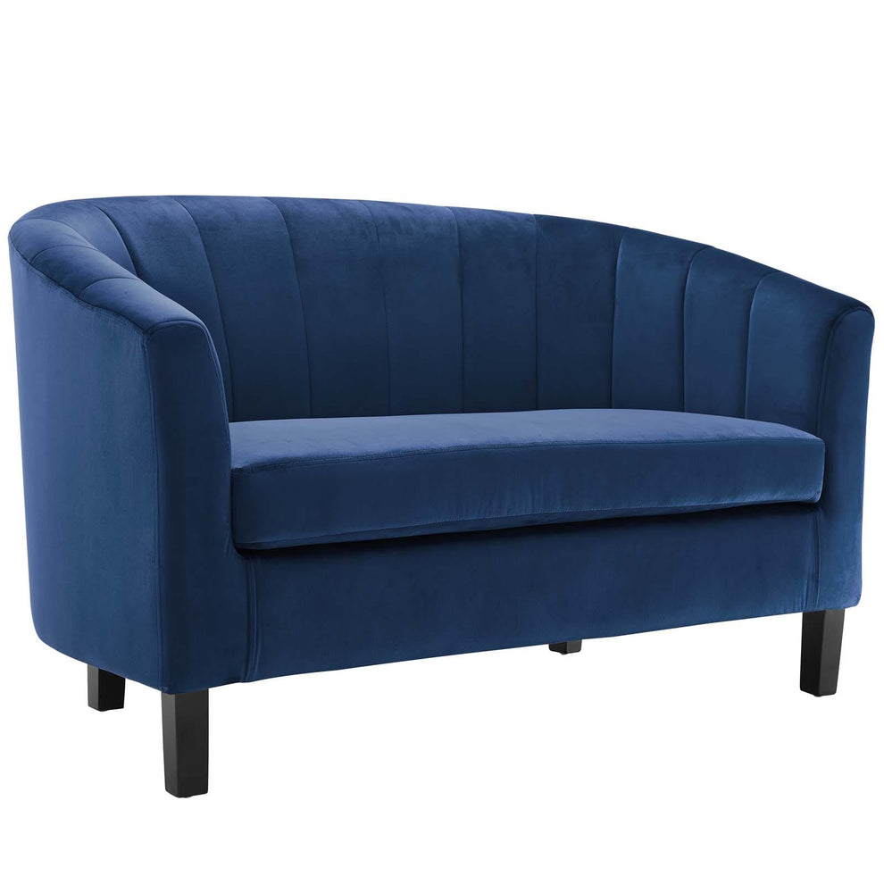 Modway Prospect Channel Tufted Upholstered Velvet Loveseat - EEI-3137 | Loveseats | Modishstore - 19