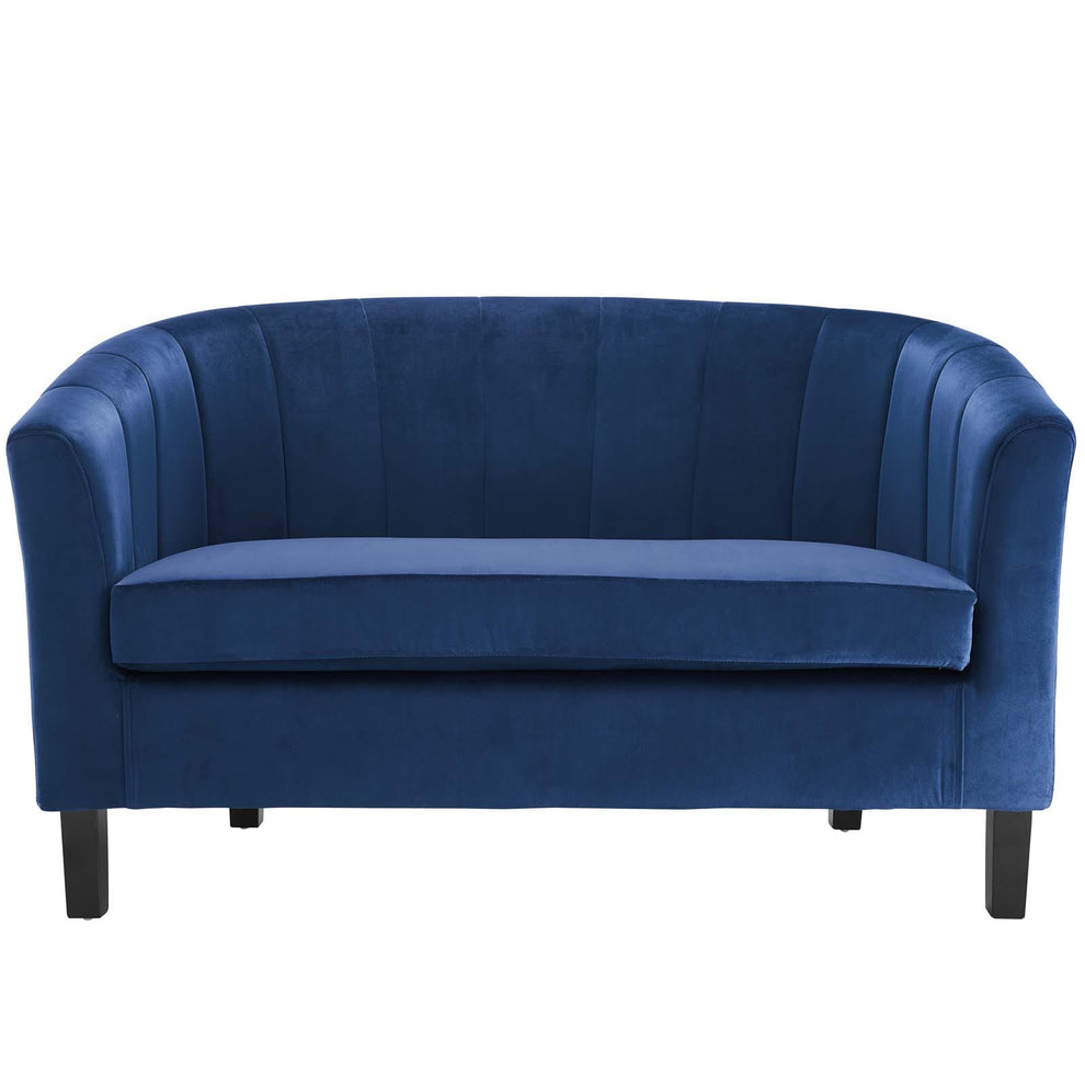 Modway Prospect Channel Tufted Upholstered Velvet Loveseat - EEI-3137 | Loveseats | Modishstore - 21