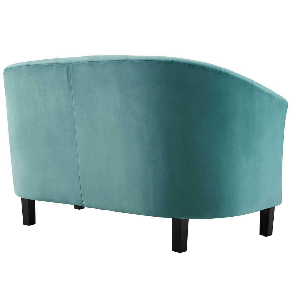 Modway Prospect Channel Tufted Upholstered Velvet Loveseat - EEI-3137 | Loveseats | Modishstore - 26