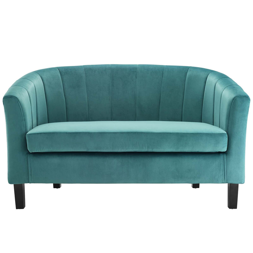 Modway Prospect Channel Tufted Upholstered Velvet Loveseat - EEI-3137 | Loveseats | Modishstore - 27
