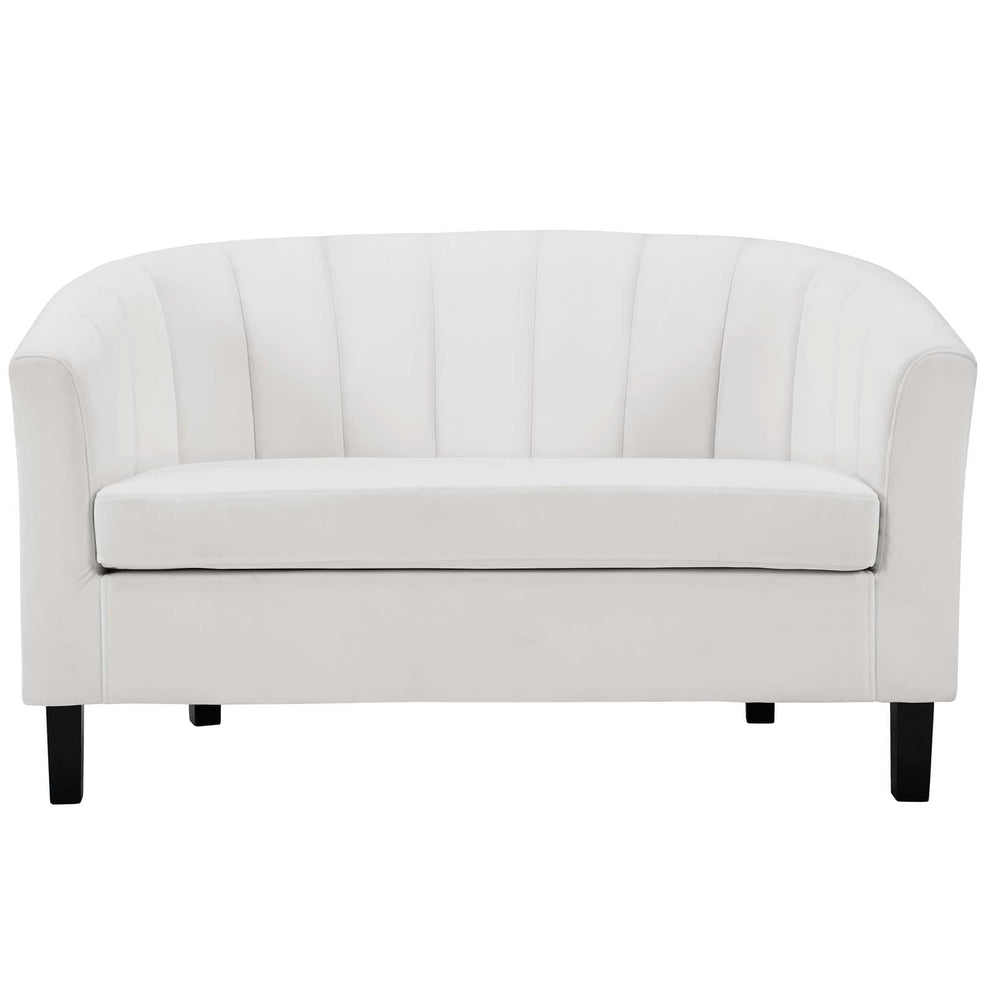 Modway Prospect Channel Tufted Upholstered Velvet Loveseat - EEI-3137 | Loveseats | Modishstore - 30