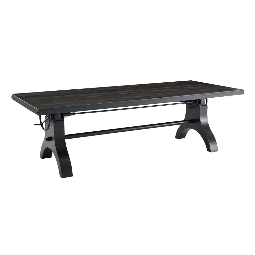 Modway Genuine 96" Crank Height Adjustable Rectangle Dining and Conference Table - EEI-3147 | Dining Tables | Modishstore - 3