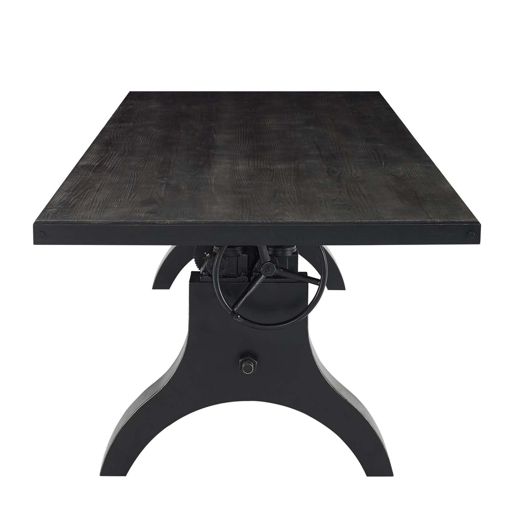Modway Genuine 96" Crank Height Adjustable Rectangle Dining and Conference Table - EEI-3147 | Dining Tables | Modishstore - 9