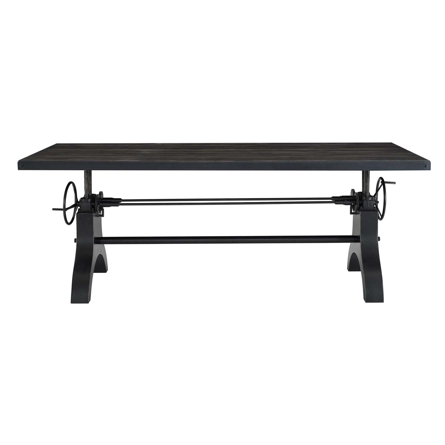 Modway Genuine 96" Crank Height Adjustable Rectangle Dining and Conference Table | Dining Tables | Modishstore-11