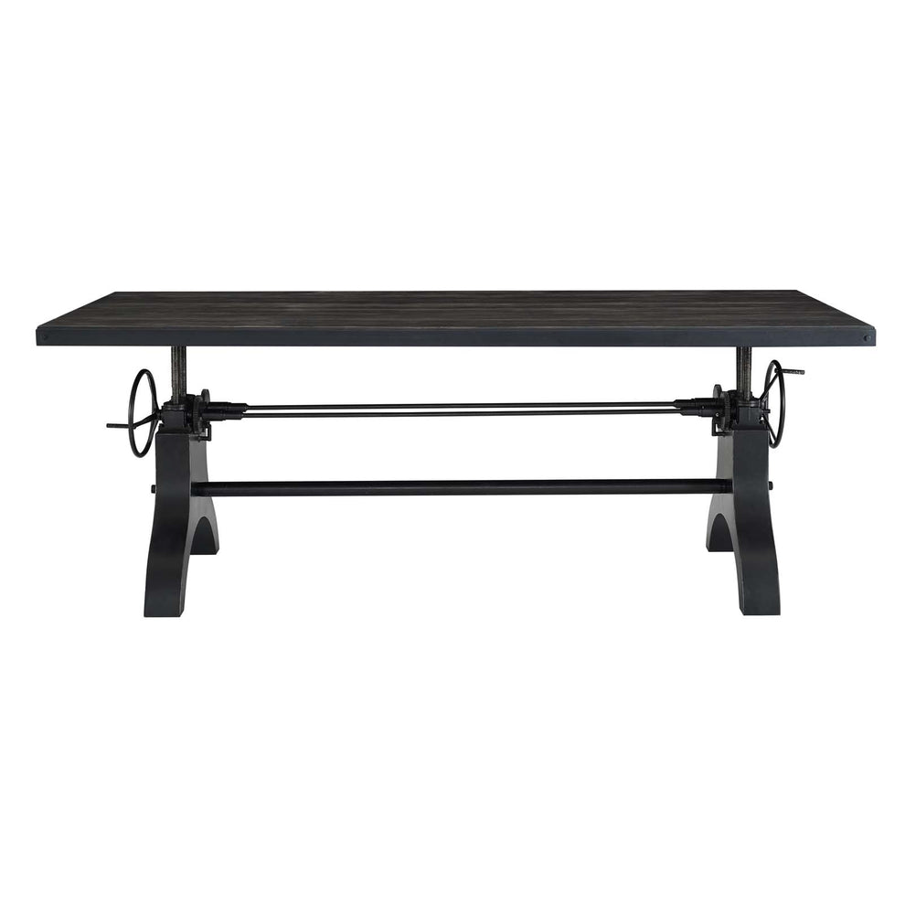 Modway Genuine 96" Crank Height Adjustable Rectangle Dining and Conference Table - EEI-3147 | Dining Tables | Modishstore - 11