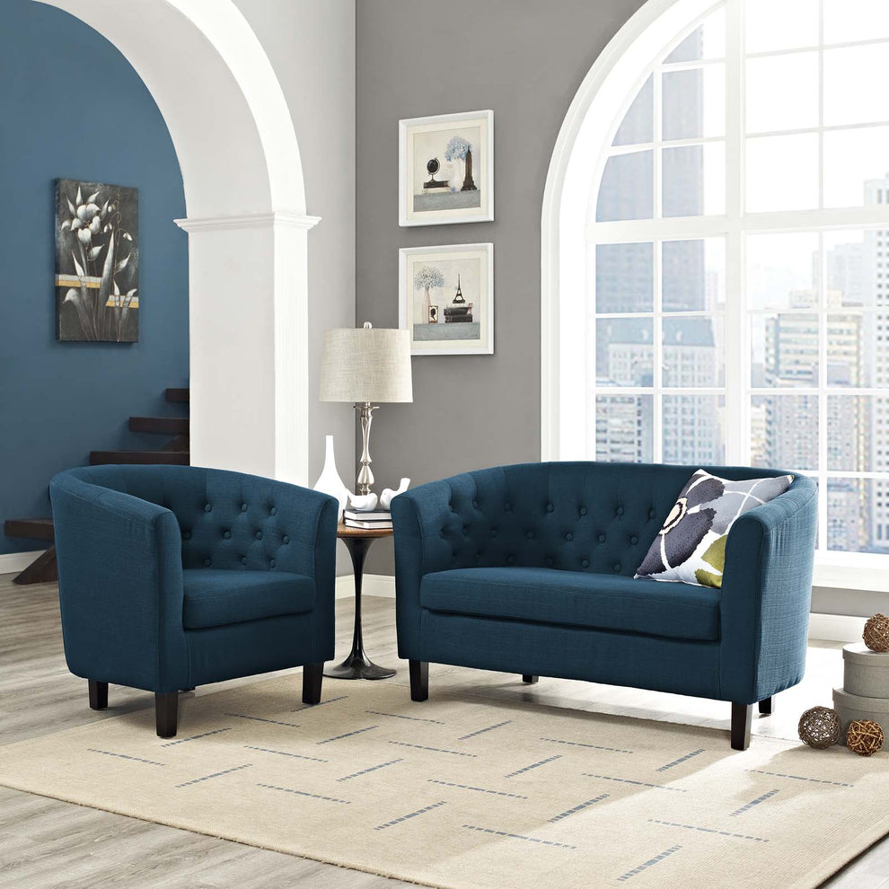 Modway Prospect 2 Piece Upholstered Fabric Loveseat and Armchair Set - EEI-3148 | Sofa Set | Modishstore - 35