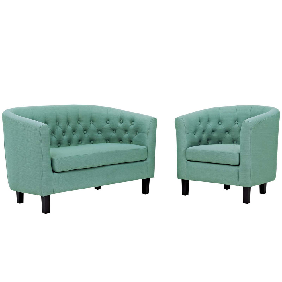 Modway Prospect 2 Piece Upholstered Fabric Loveseat and Armchair Set - EEI-3148 | Sofa Set | Modishstore - 5