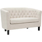 Modway Prospect 3 Piece Upholstered Fabric Loveseat and Armchair Set | Loveseats | Modishstore-21