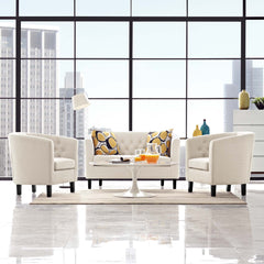 Modway Prospect 3 Piece Upholstered Fabric Loveseat and Armchair Set - EEI-3149