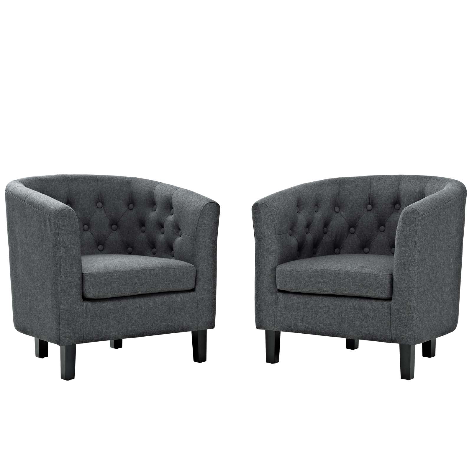 Modway Prospect 2 Piece Upholstered Fabric Armchair Set | Armchairs | Modishstore-6