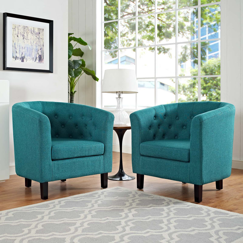 Modway Prospect 2 Piece Upholstered Fabric Armchair Set - EEI-3150 | Armchairs | Modishstore - 15