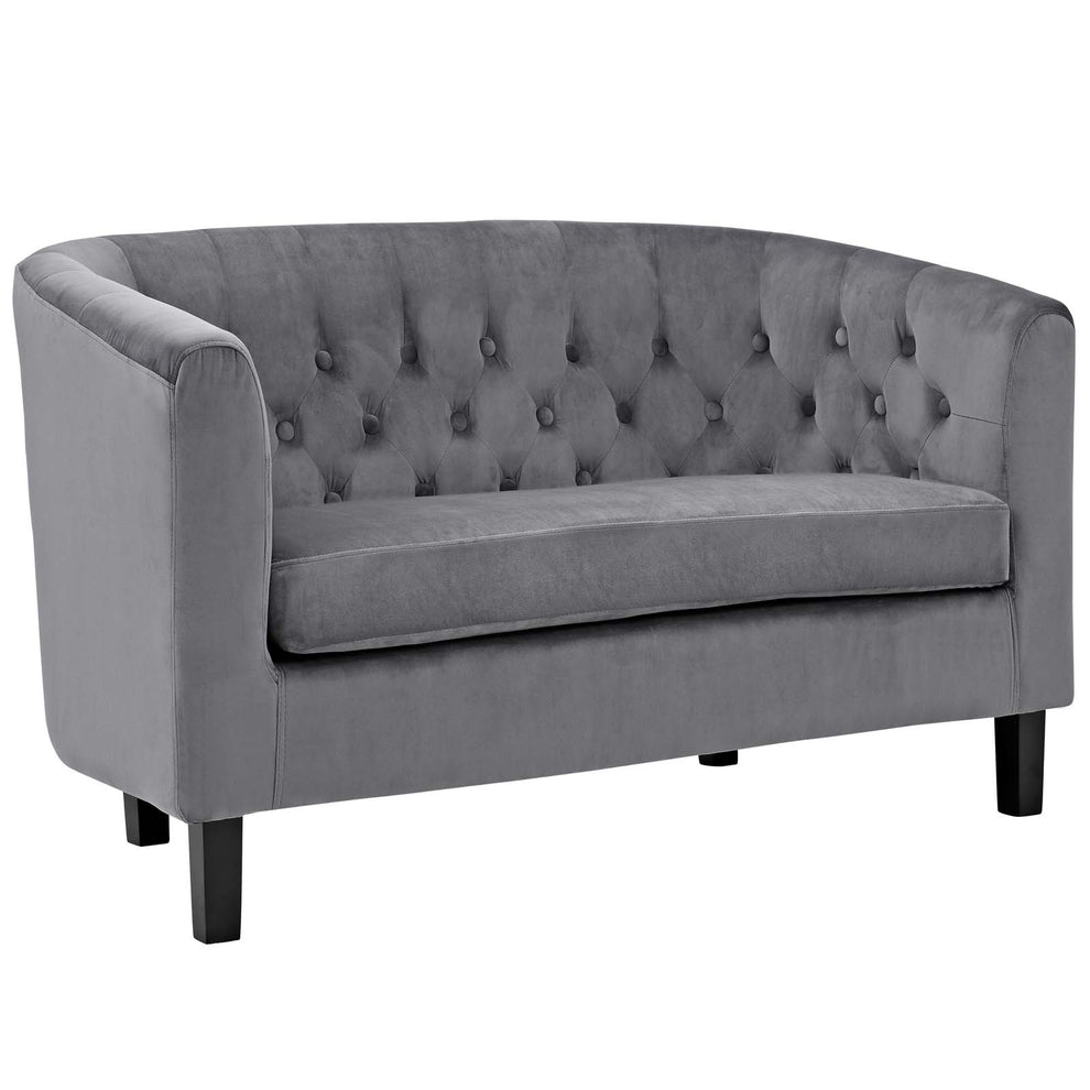 Modway Prospect 3 Piece Performance Velvet Loveseat and Armchair Set - EEI-3152 | Sofa Set | Modishstore - 14