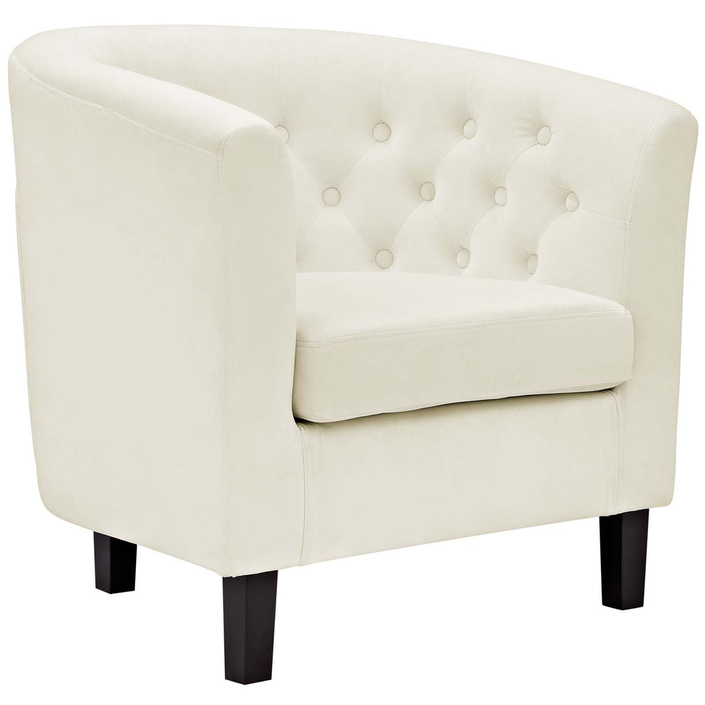 Modway Prospect 3 Piece Performance Velvet Loveseat and Armchair Set - EEI-3152 | Sofa Set | Modishstore - 22