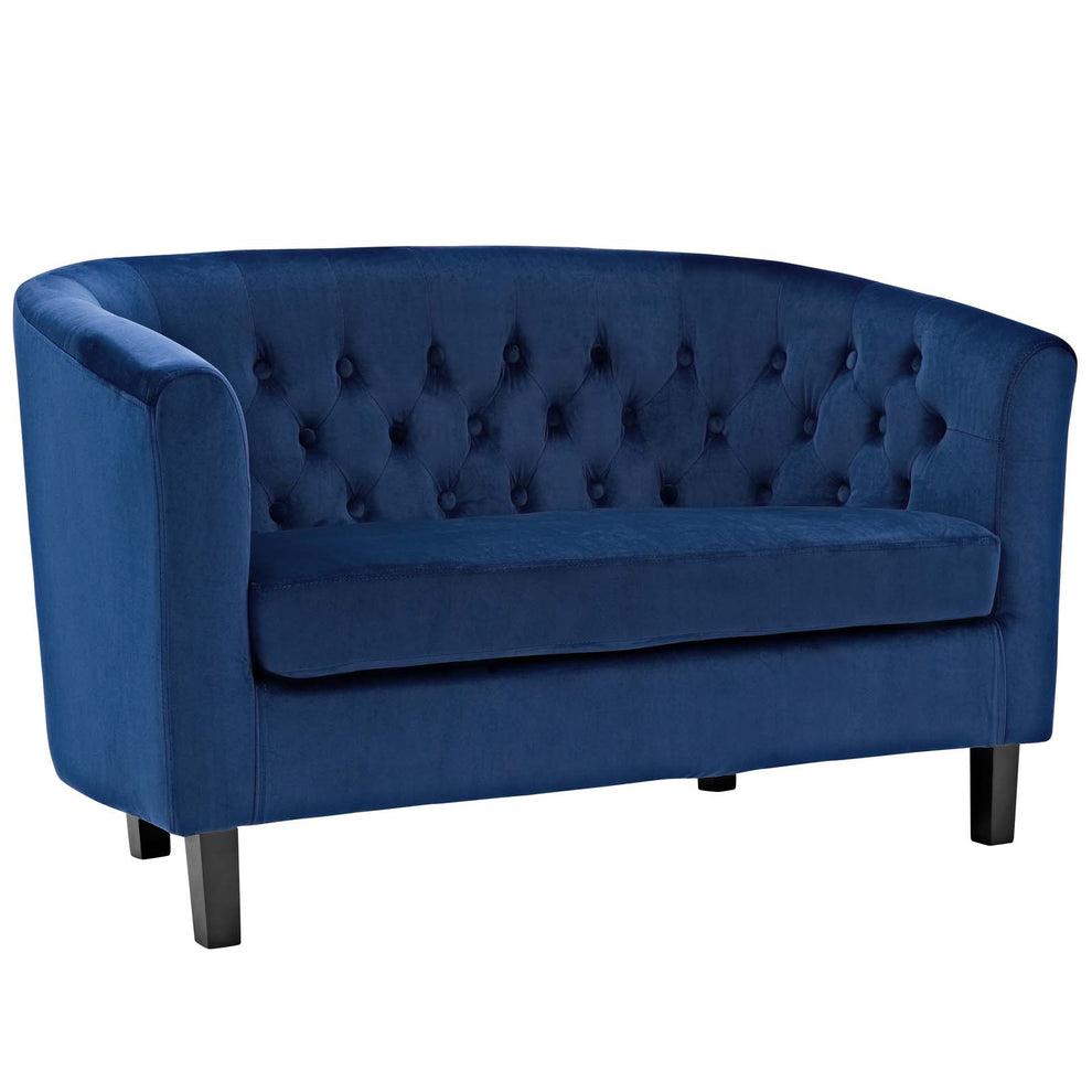 Modway Prospect 3 Piece Performance Velvet Loveseat and Armchair Set - EEI-3152 | Sofa Set | Modishstore - 18