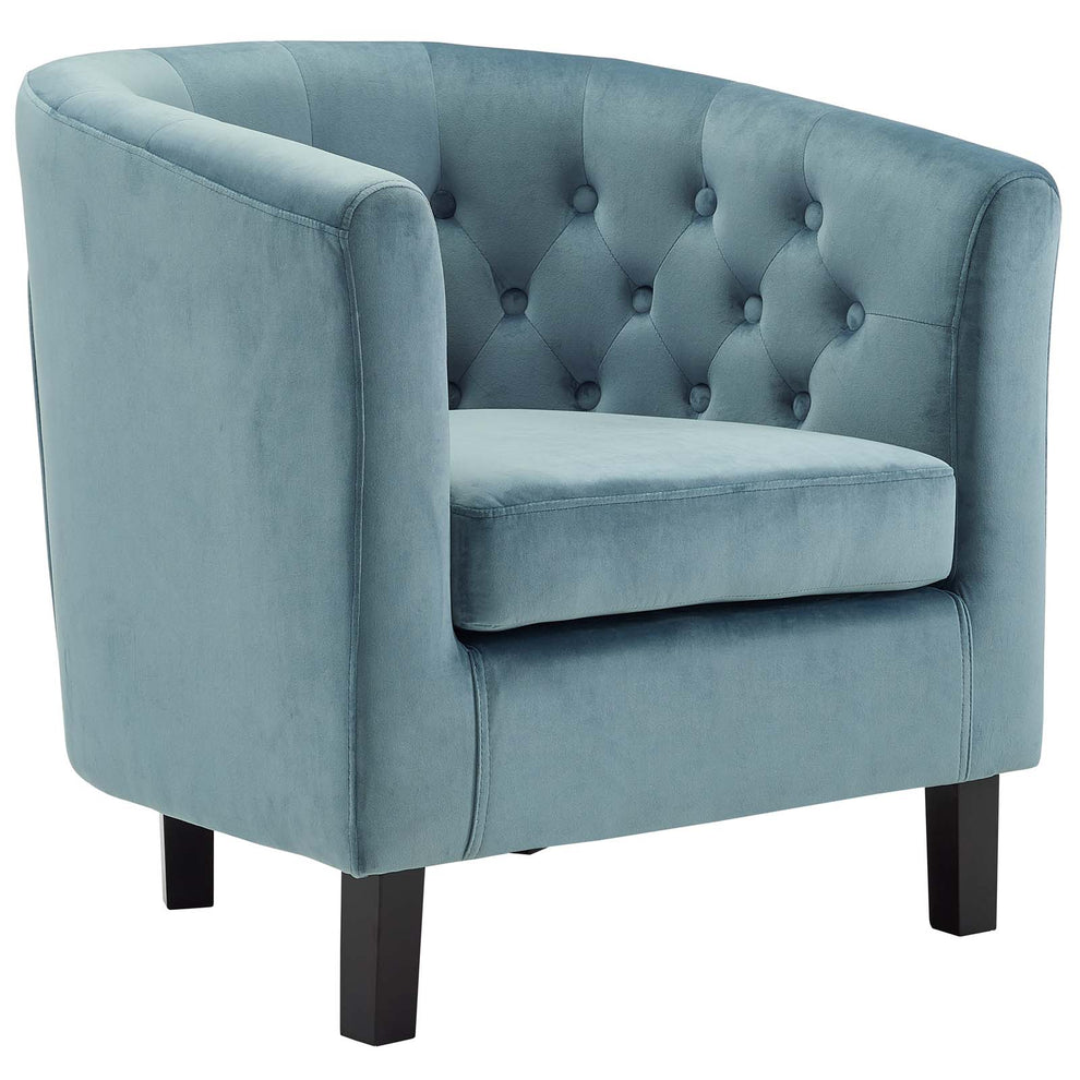 Modway Prospect 3 Piece Performance Velvet Loveseat and Armchair Set - EEI-3152 | Sofa Set | Modishstore - 10