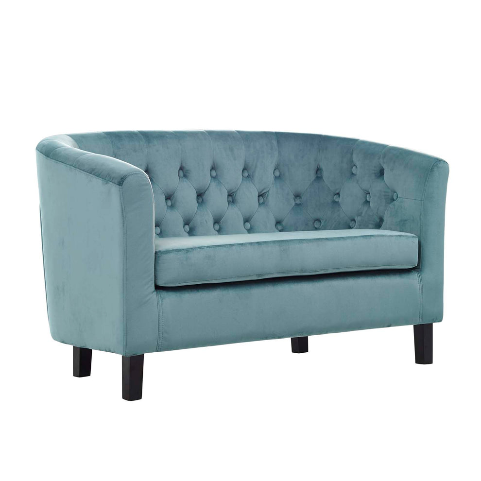 Modway Prospect 3 Piece Performance Velvet Loveseat and Armchair Set - EEI-3152 | Sofa Set | Modishstore - 8