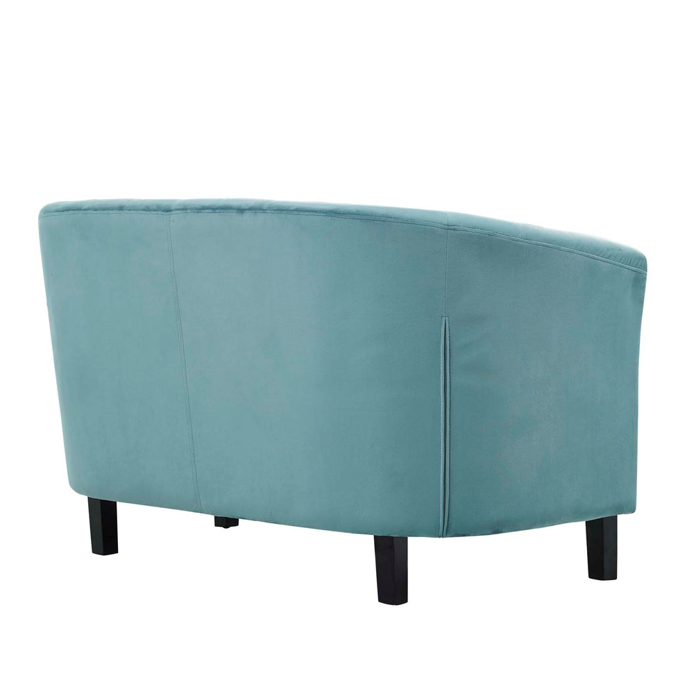 Modway Prospect 3 Piece Performance Velvet Loveseat and Armchair Set - EEI-3152 | Sofa Set | Modishstore - 7