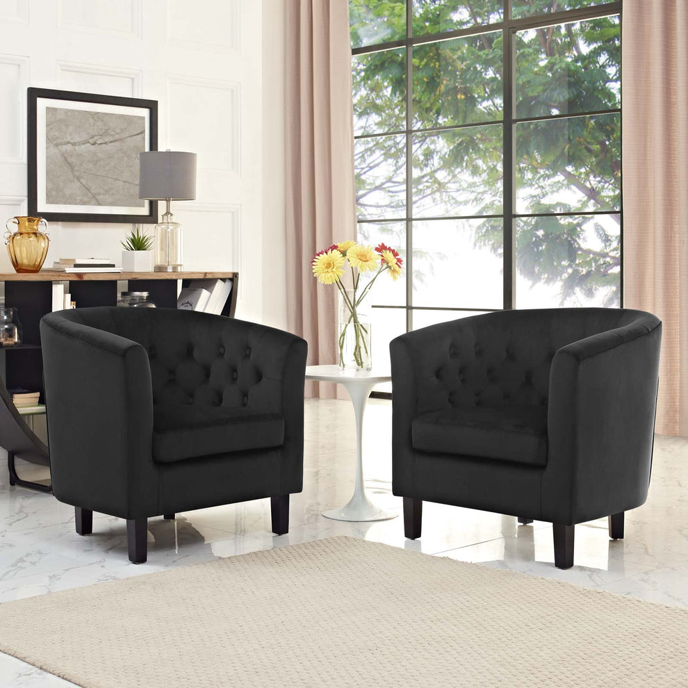 Modway Prospect 2 Piece Performance Velvet Armchair Set - EEI-3153 | Armchairs | Modishstore - 15