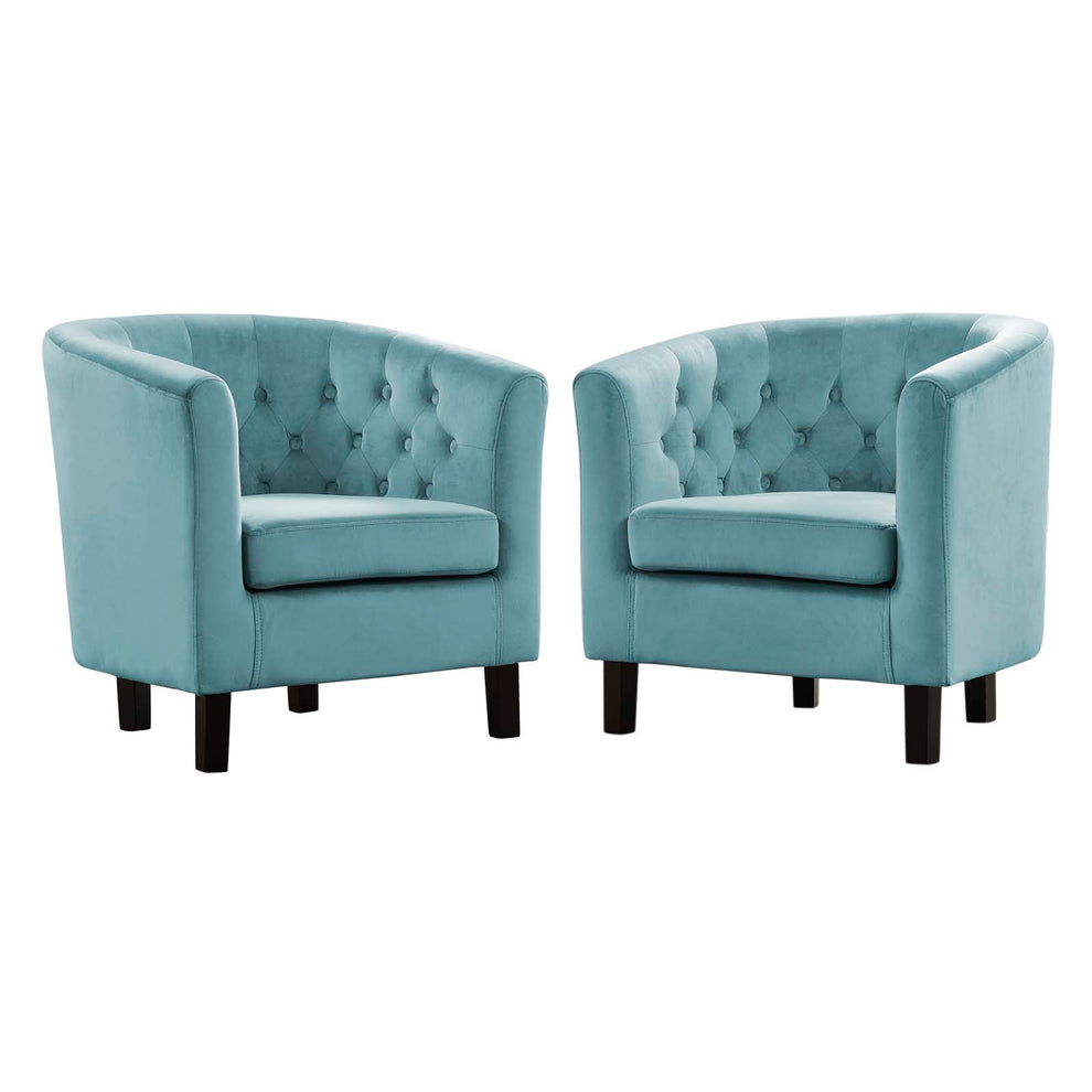 Modway Prospect 2 Piece Performance Velvet Armchair Set - EEI-3153 | Armchairs | Modishstore - 3