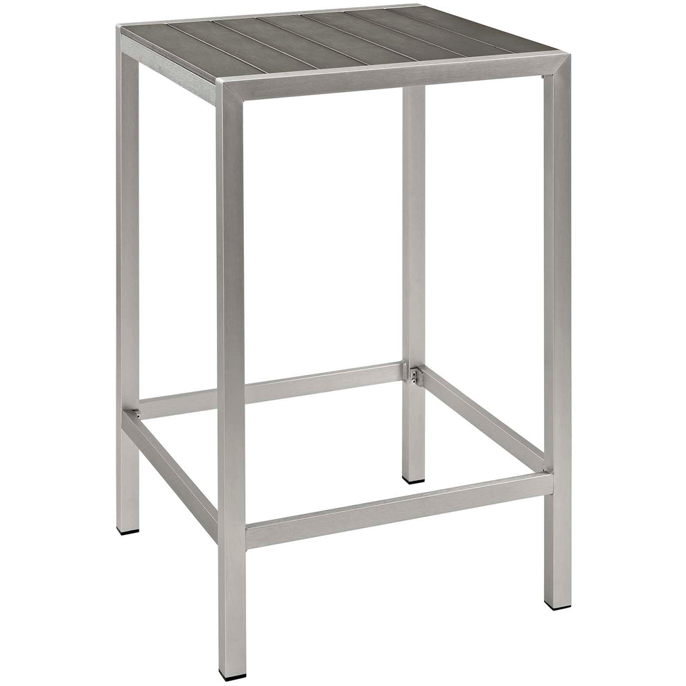 Modway Shore 3 Piece Outdoor Patio Aluminum Outdoor Pub Set - EEI-3158 | Bar Stools & Table | Modishstore - 4