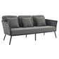 Modway Stance 6 Piece Outdoor Patio Aluminum Sectional Sofa Set - EEI-3159 | Outdoor Sofas, Loveseats & Sectionals | Modishstore - 31