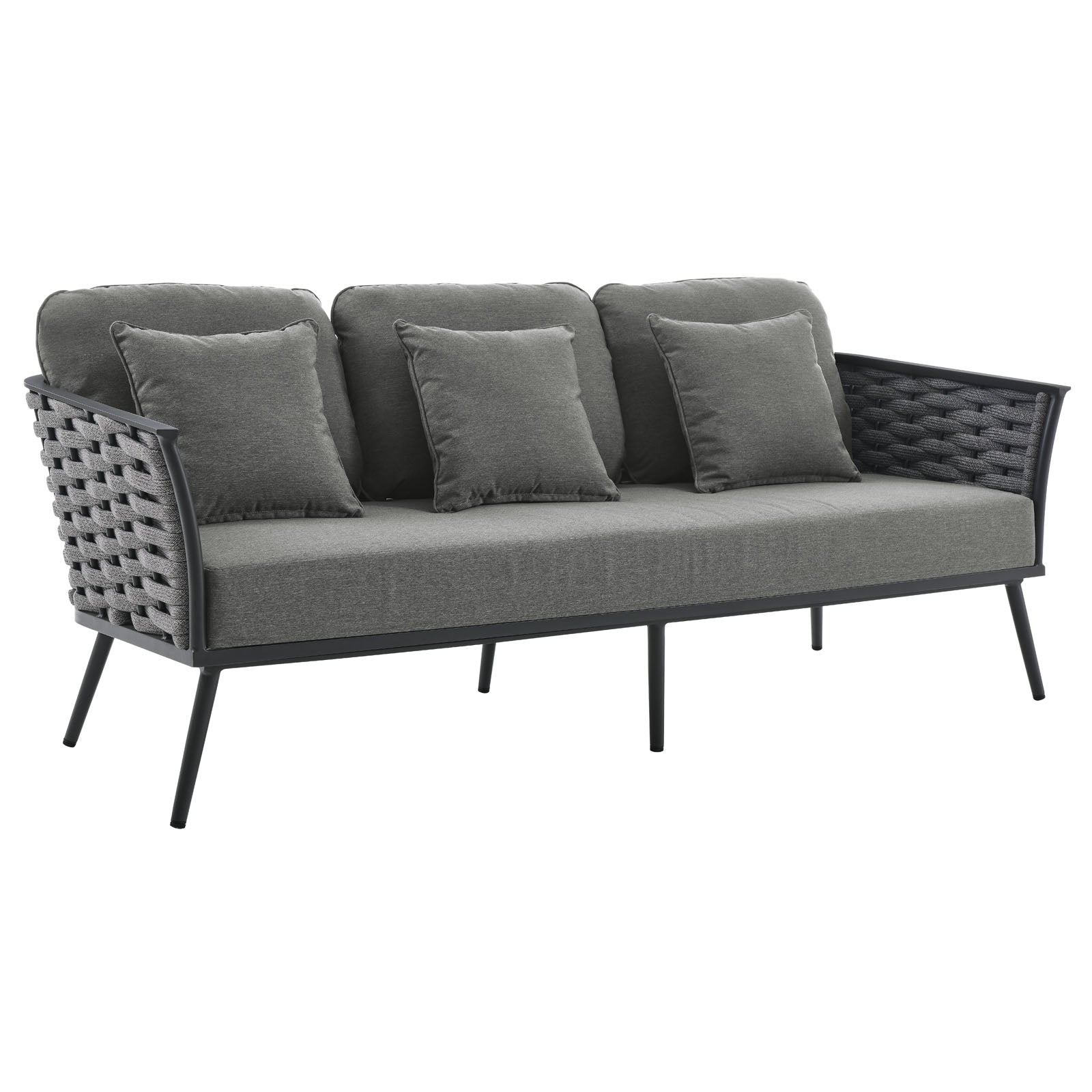 Modway Stance 6 Piece Outdoor Patio Aluminum Sectional Sofa Set - EEI-3159 | Outdoor Sofas, Loveseats & Sectionals | Modishstore - 31