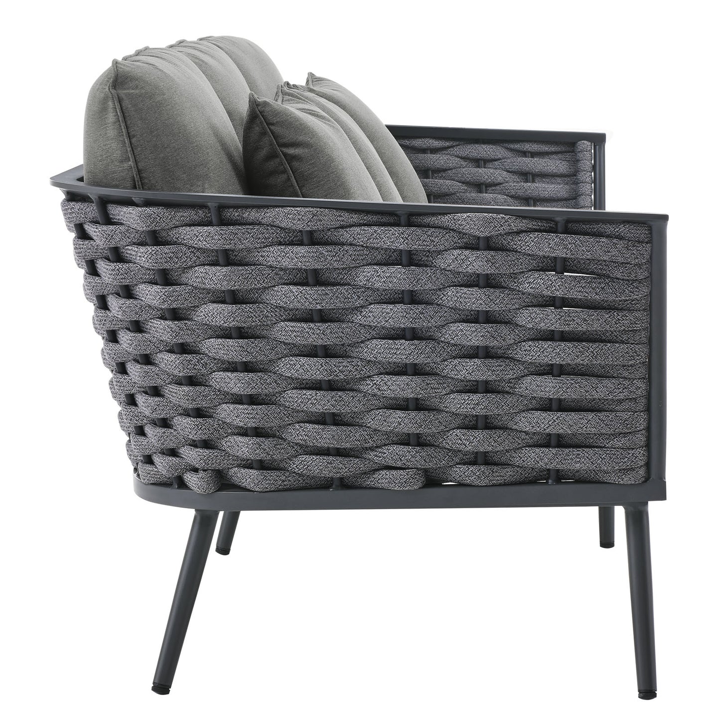 Modway Stance 6 Piece Outdoor Patio Aluminum Sectional Sofa Set - EEI-3159 | Outdoor Sofas, Loveseats & Sectionals | Modishstore - 27