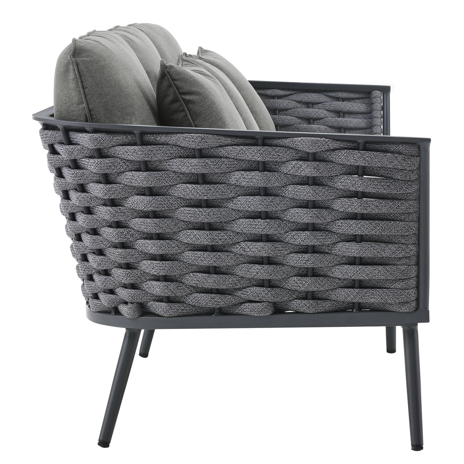 Modway Stance 6 Piece Outdoor Patio Aluminum Sectional Sofa Set - EEI-3159 | Outdoor Sofas, Loveseats & Sectionals | Modishstore - 27