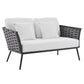 Modway Stance 6 Piece Outdoor Patio Aluminum Sectional Sofa Set | Outdoor Sofas, Loveseats & Sectionals | Modishstore-25