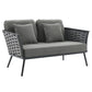 Modway Stance 4 Piece Outdoor Patio Aluminum Sectional Sofa Set-EEI-3161 | Outdoor Sofas, Loveseats & Sectionals | Modishstore-13