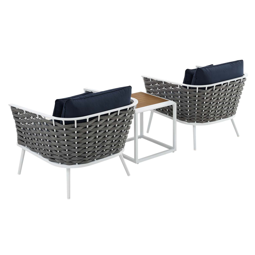 Modway Stance 3 Piece Outdoor Patio Aluminum Sectional Sofa Set - EEI-3163 | Outdoor Sofas, Loveseats & Sectionals | Modishstore - 9