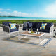 Modway Stance 3 Piece Outdoor Patio Aluminum Sectional Sofa Set | Outdoor Sofas, Loveseats & Sectionals | Modishstore-9
