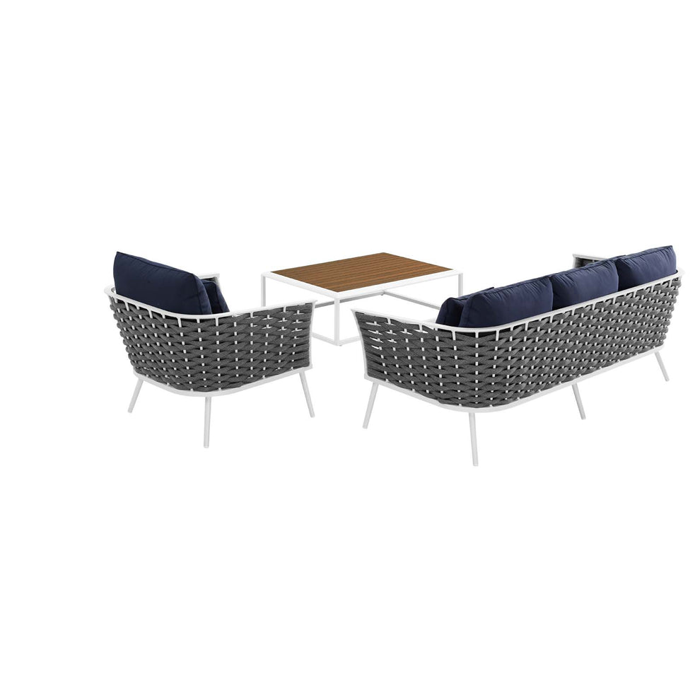 Modway Stance 3 Piece Outdoor Patio Aluminum Sectional Sofa Set - EEI-3166 | Outdoor Sofas, Loveseats & Sectionals | Modishstore - 11