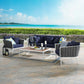 Modway Stance 4 Piece Outdoor Patio Aluminum Sectional Sofa Set | Outdoor Sofas, Loveseats & Sectionals | Modishstore-10