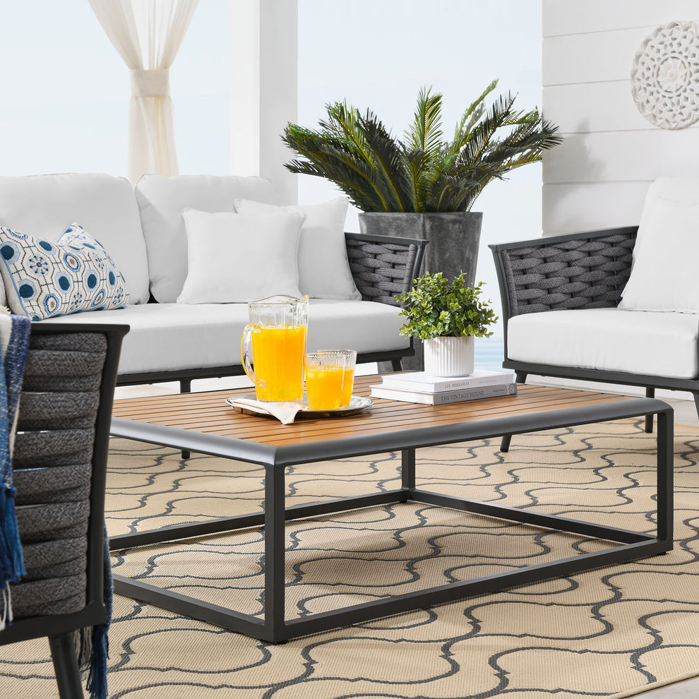 Modway Stance 6 Piece Outdoor Patio Aluminum Sectional Sofa Set - EEI-3168 | Outdoor Sofas, Loveseats & Sectionals | Modishstore - 33