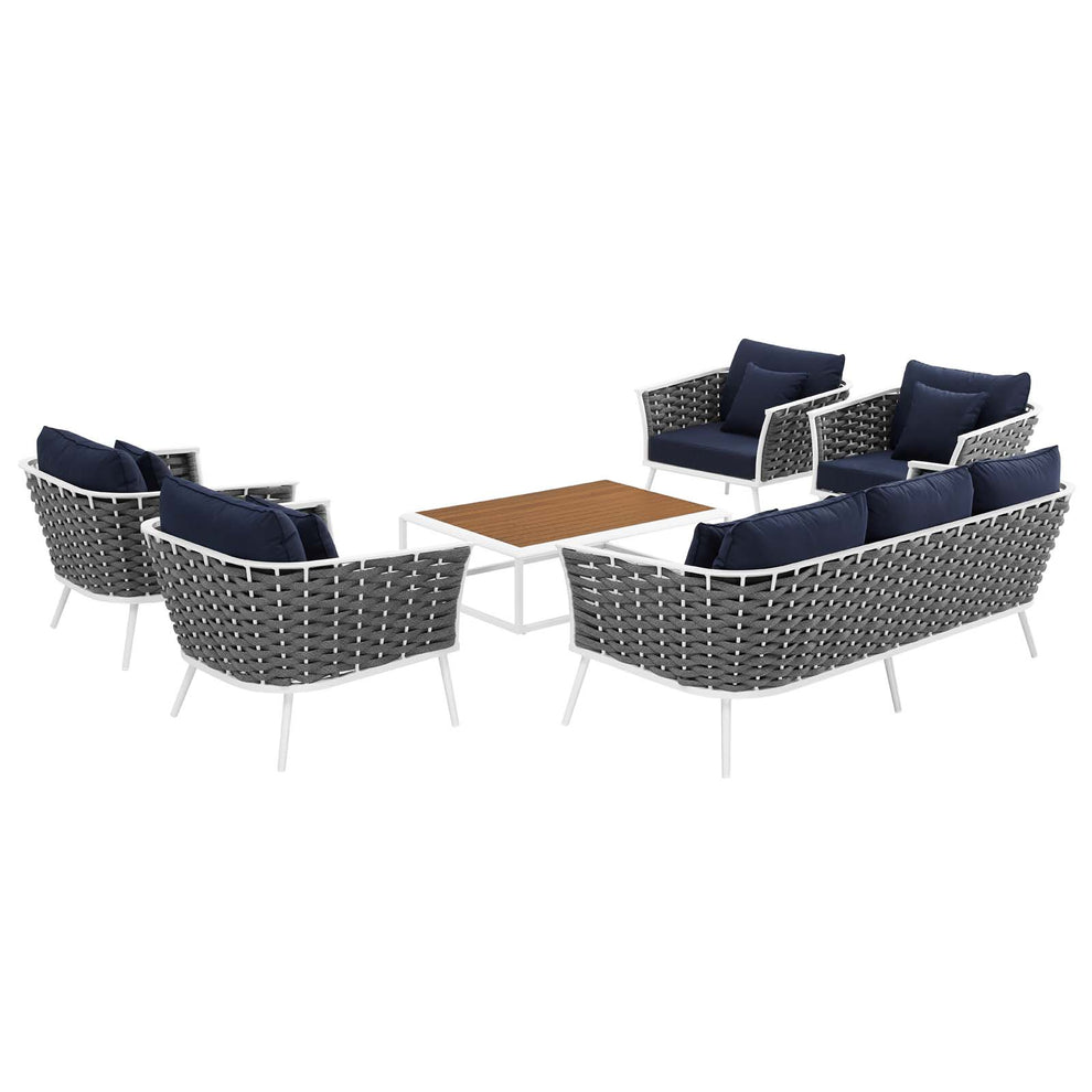 Modway Stance 6 Piece Outdoor Patio Aluminum Sectional Sofa Set - EEI-3168 | Outdoor Sofas, Loveseats & Sectionals | Modishstore - 12