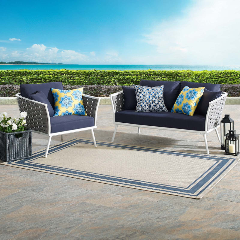 Modway Stance 2 Piece Outdoor Patio Aluminum Sectional Sofa Set - EEI-3169 | Outdoor Sofas, Loveseats & Sectionals | Modishstore - 9
