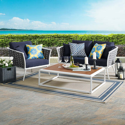 Modway Stance 3 Piece Outdoor Patio Aluminum Sectional Sofa Set - EEI-3171 | Outdoor Sofas, Loveseats & Sectionals | Modishstore - 10