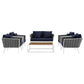 Modway Stance 6 Piece Outdoor Patio Aluminum Sectional Sofa Set - EEI-3173 | Outdoor Sofas, Loveseats & Sectionals | Modishstore - 11