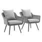 Modway Endeavor Armchair Outdoor Patio Wicker Rattan Set of 2 | Armchairs | Modishstore-2