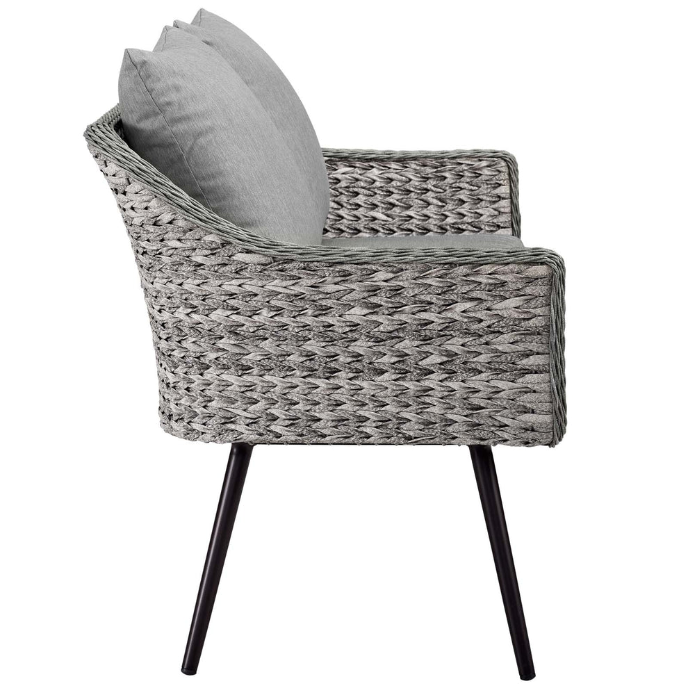 Modway Endeavor 5 Piece Outdoor Patio Wicker Rattan Sectional Sofa Set - EEI-3178 | Outdoor Sofas, Loveseats & Sectionals | Modishstore - 7