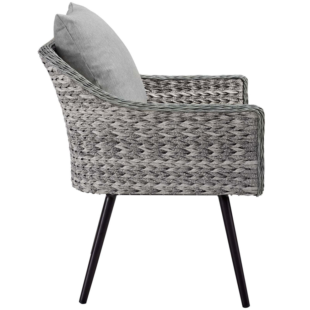Modway Endeavor 3 Piece Outdoor Patio Wicker Rattan Sectional Sofa Set - EEI-3179 | Outdoor Sofas, Loveseats & Sectionals | Modishstore - 8
