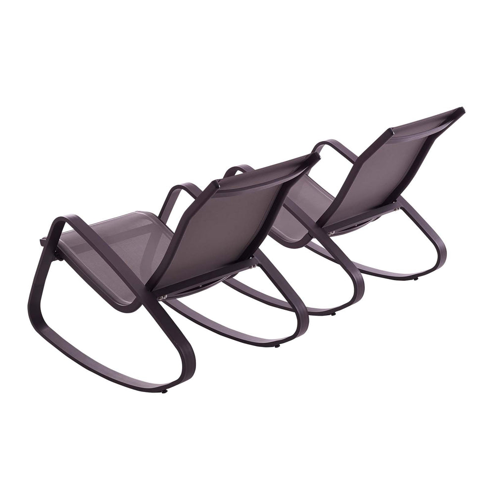 Modway Traveler Rocking Lounge Chair Outdoor Patio Mesh Sling Set of 2 - EEI-3180 | Outdoor Recliners & Lounge Chairs | Modishstore - 4