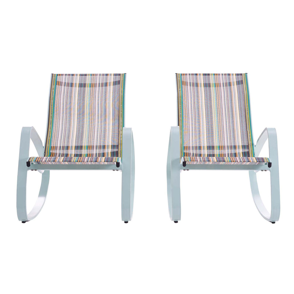 Modway Traveler Rocking Lounge Chair Outdoor Patio Mesh Sling Set of 2 - EEI-3180 | Outdoor Recliners & Lounge Chairs | Modishstore - 6