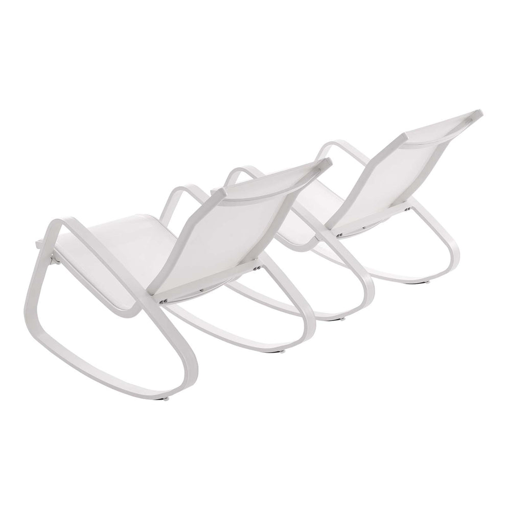 Modway Traveler Rocking Lounge Chair Outdoor Patio Mesh Sling Set of 2 - EEI-3180 | Outdoor Recliners & Lounge Chairs | Modishstore - 16