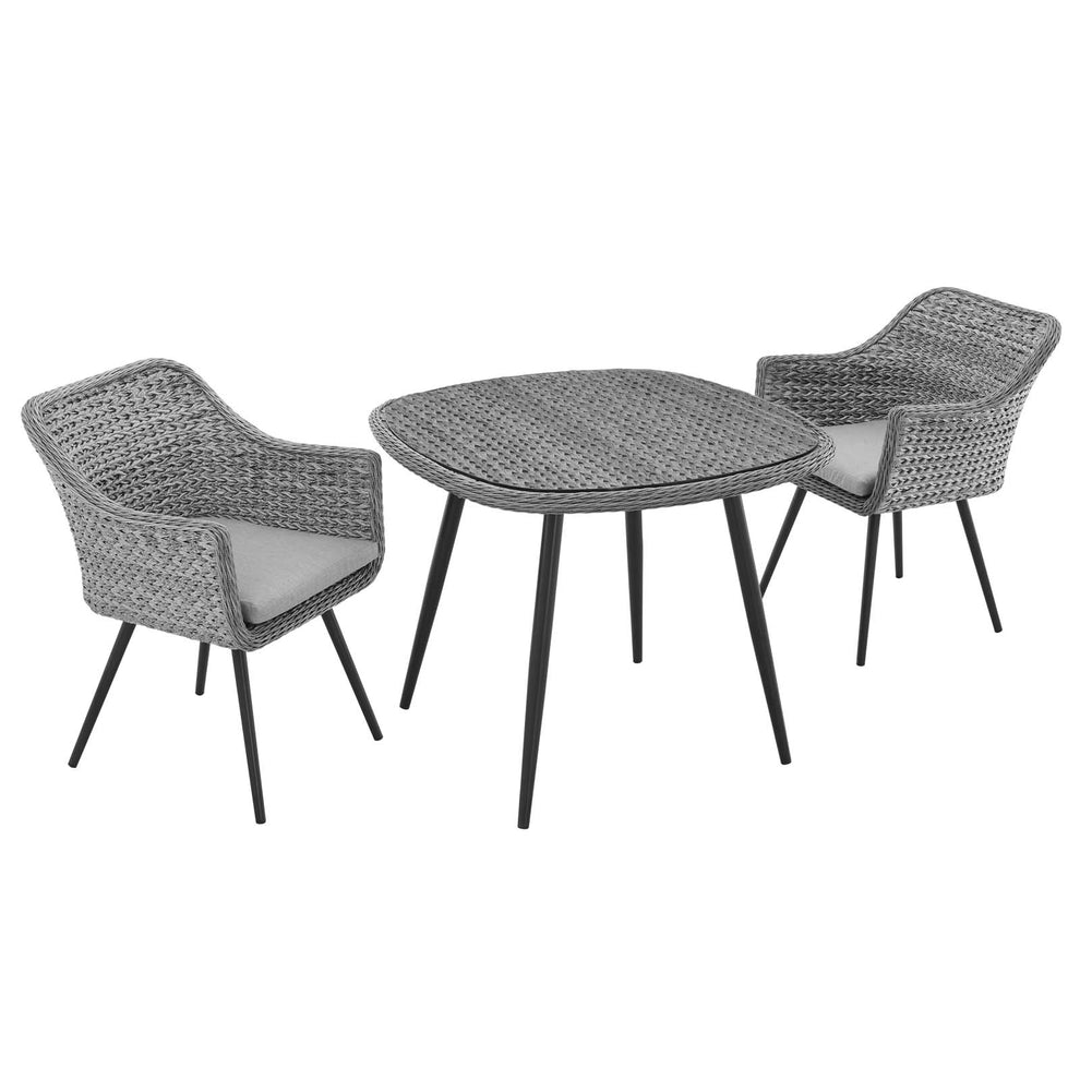 Modway Endeavor 3 Piece Outdoor Patio Wicker Rattan Dining Set - EEI-3182 | Outdoor Dining Sets | Modishstore - 3