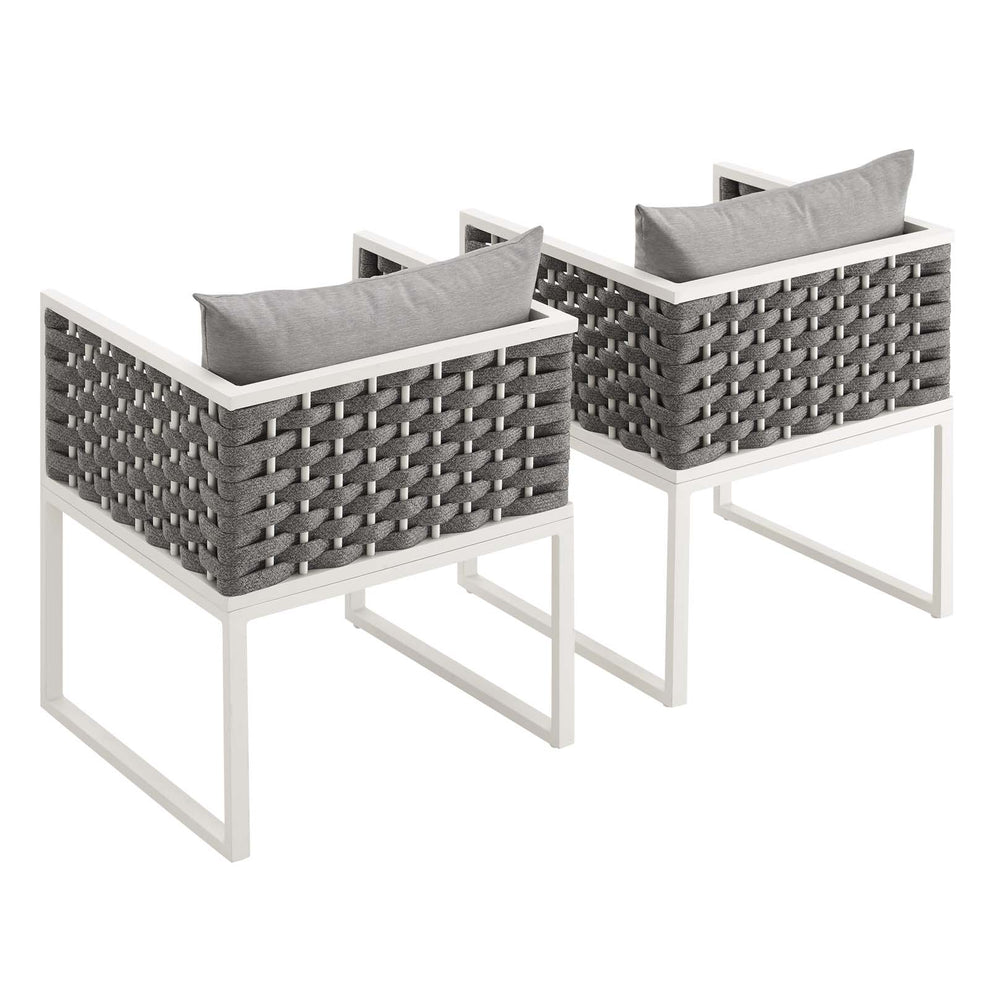 Modway Stance Dining Armchair Outdoor Patio Aluminum Set of 2 - EEI-3183 | Outdoor Chairs | Modishstore - 3