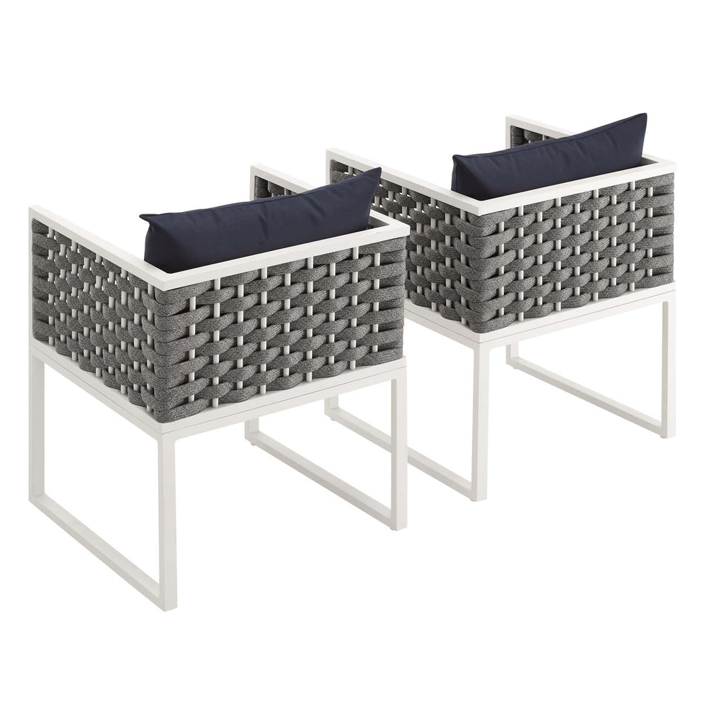 Modway Stance Dining Armchair Outdoor Patio Aluminum Set of 2 - EEI-3183 | Outdoor Chairs | Modishstore - 8