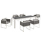 Modway Stance 7 Piece Outdoor Patio Aluminum Dining Set | Dining Sets | Modishstore-10