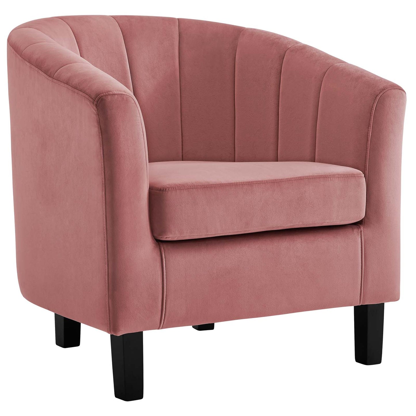 Modway Prospect Channel Tufted Upholstered Velvet Armchair | Armchairs | Modishstore-2